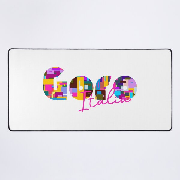 Item preview, Goro, Ferrara, Italy, Italia, colorful typography design for travellers designed and sold by Wanderful-roads.