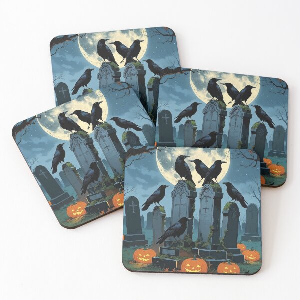 Item preview, Crow Choir – Cottagecore Graveyard Halloween designed and sold by Deezyned.