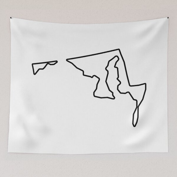 Item preview, Maryland Shape Outline MD designed and sold by shitpostee.
