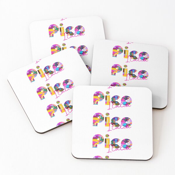 Item preview, Pico, Frosinone, Italy, Italia, colorful typography design for travellers designed and sold by Wanderful-roads.
