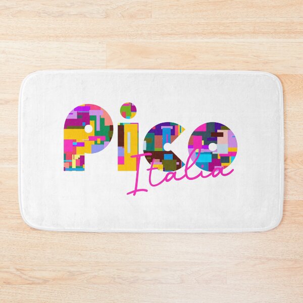 Item preview, Pico, Frosinone, Italy, Italia, colorful typography design for travellers designed and sold by Wanderful-roads.