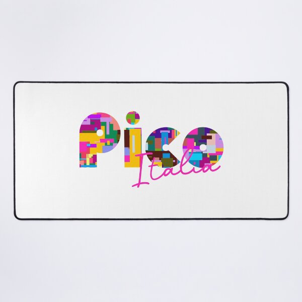 Item preview, Pico, Frosinone, Italy, Italia, colorful typography design for travellers designed and sold by Wanderful-roads.