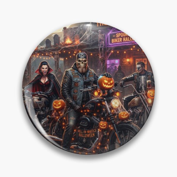 Item preview, Bikers, two-wheeled group, gang, Halloween biker family designed and sold by Sven83.