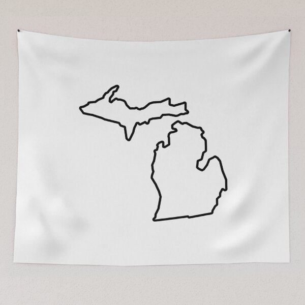 Item preview, Michigan Shape Outline MI designed and sold by shitpostee.