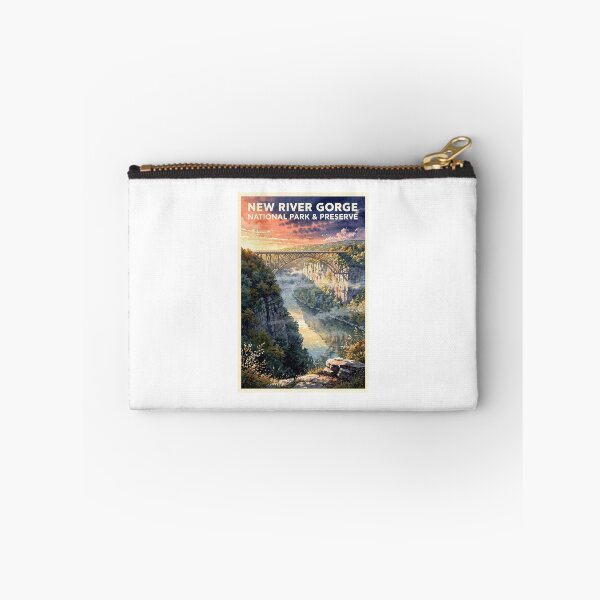 Item preview, New River Gorge National Park & Preserve West Virginia Vintage Watercolor Travel designed and sold by Teelogic.