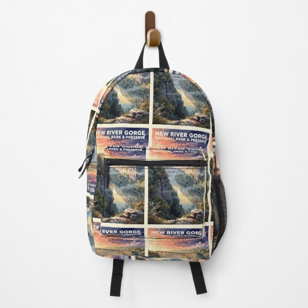 Item preview, New River Gorge National Park & Preserve West Virginia Vintage Watercolor Travel designed and sold by Teelogic.