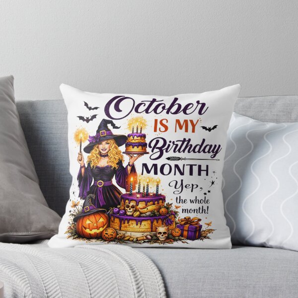 Item preview, October Is My Birthday Month Witch Halloween Cake Gift designed and sold by MatrixRig.