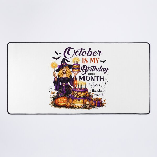 Item preview, October Is My Birthday Month Witch Halloween Cake Gift designed and sold by MatrixRig.