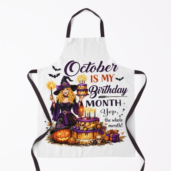 Item preview, October Is My Birthday Month Witch Halloween Cake Gift designed and sold by MatrixRig.
