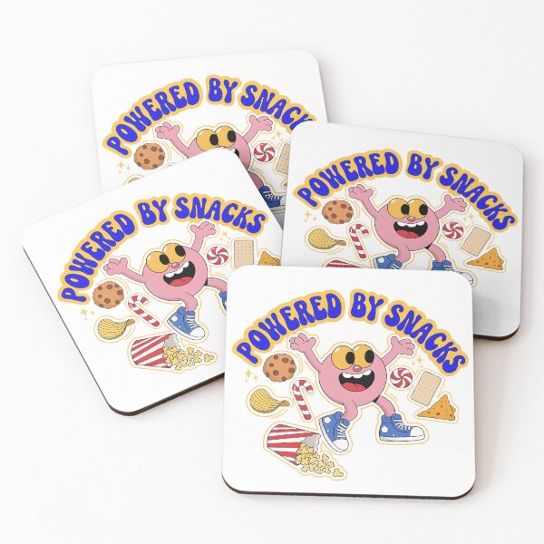 Item preview, Powered By Snacks Funny Sticker designed and sold by Orillia.