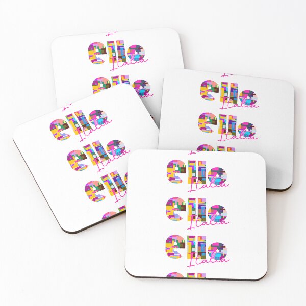 Item preview, Ello, Lecco, Italy, Italia, colorful typography design for travellers designed and sold by Wanderful-roads.