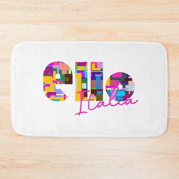 Item preview, Ello, Lecco, Italy, Italia, colorful typography design for travellers designed and sold by Wanderful-roads.