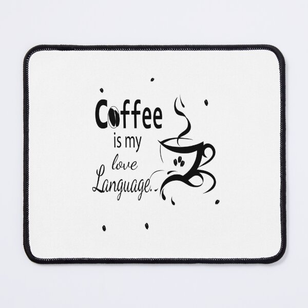 Item preview, Coffee Is My Love Language – Typography & Line Art Coffee Design designed and sold by Carftora786.