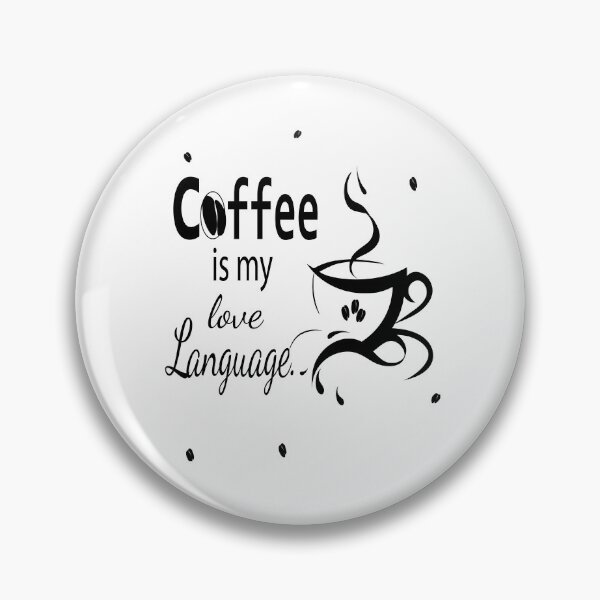 Item preview, Coffee Is My Love Language – Typography & Line Art Coffee Design designed and sold by Carftora786.