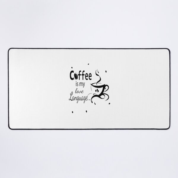 Item preview, Coffee Is My Love Language – Typography & Line Art Coffee Design designed and sold by Carftora786.