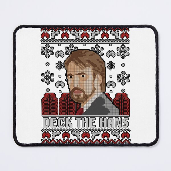 Item preview, Die Hard Christmas Xmas Hans Gruber Design Jumper Tee Shirt Mug Dress Pillow Throw Santa Movie Snow Funny Deck The Hans designed and sold by Cool Robot Bro..