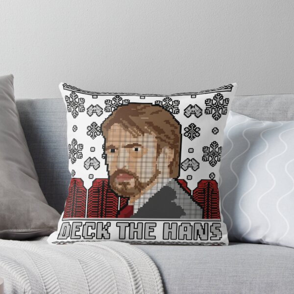 Item preview,  Die Hard Christmas Xmas Hans Gruber Design Jumper Tee Shirt Mug Dress Pillow Throw Santa Movie Snow Funny Deck The Hans designed and sold by Cool Robot Bro..