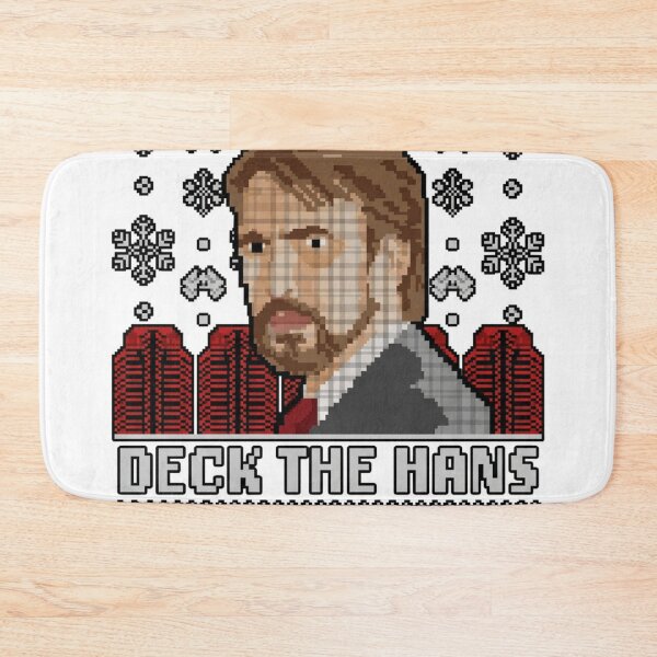 Item preview,  Die Hard Christmas Xmas Hans Gruber Design Jumper Tee Shirt Mug Dress Pillow Throw Santa Movie Snow Funny Deck The Hans designed and sold by Cool Robot Bro..