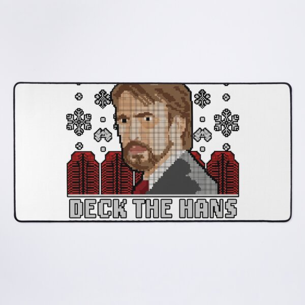 Item preview,  Die Hard Christmas Xmas Hans Gruber Design Jumper Tee Shirt Mug Dress Pillow Throw Santa Movie Snow Funny Deck The Hans designed and sold by Cool Robot Bro..