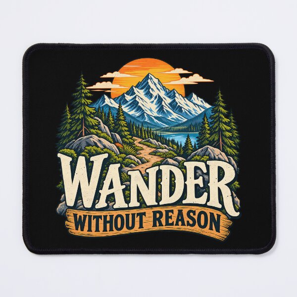 Item preview, Wander Without Reason Mountain Trail Hiking Nature Lover designed and sold by Photo-Sphere101.