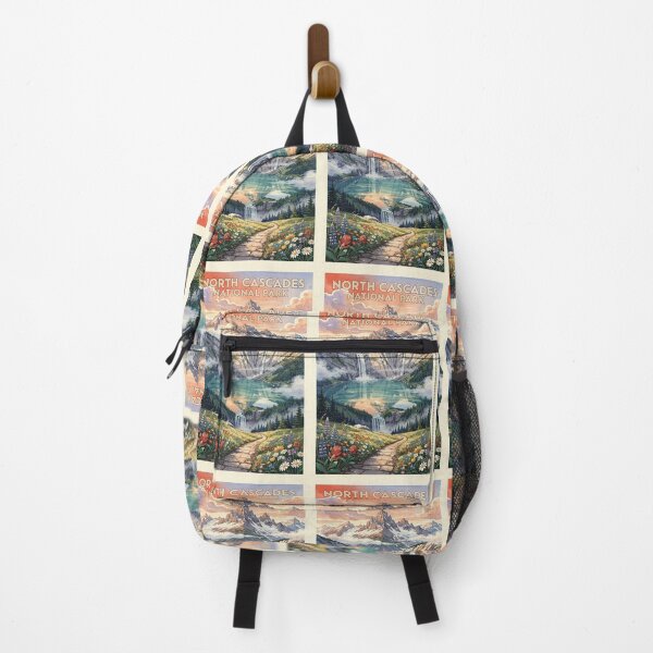 Item preview, North Cascades National Park Washington Vintage Watercolor Travel designed and sold by Teelogic.
