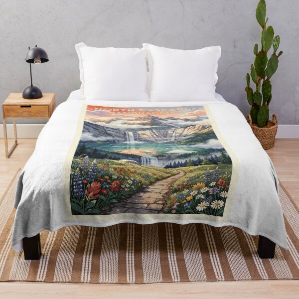 Artikelvorschau, North Cascades Nationalpark, Washington – Vintage-Aquarell-Reise entworfen und verkauft von Teelogic.