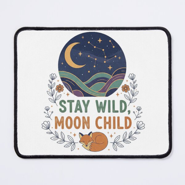 Item preview, Stay Wild Moon Child Boho Celestial Fox Night Sky Design designed and sold by cannsuh.