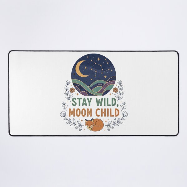 Item preview, Stay Wild Moon Child Boho Celestial Fox Night Sky Design designed and sold by cannsuh.