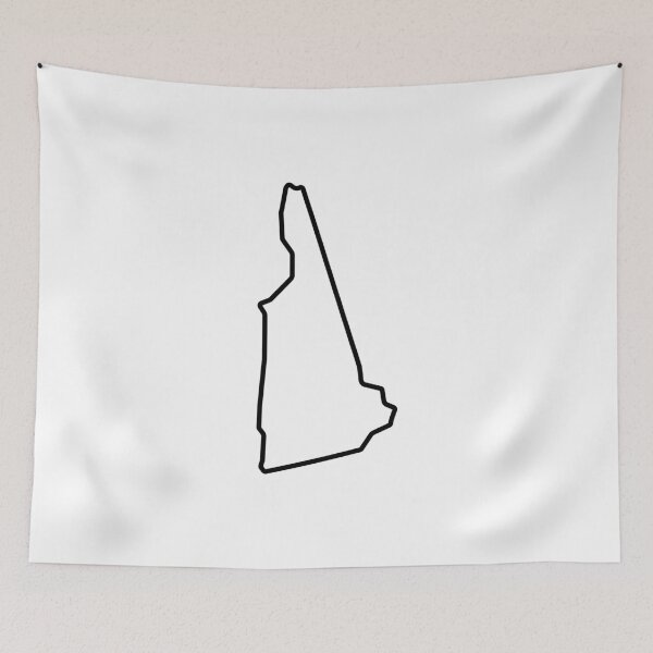 Item preview, New Hampshire Shape Outline NH designed and sold by shitpostee.