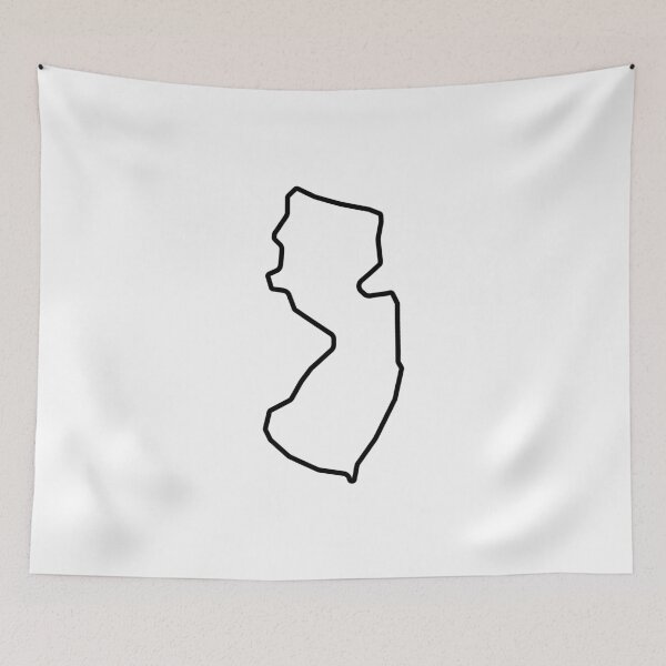 Item preview, New Jersey Shape Outline NJ designed and sold by shitpostee.