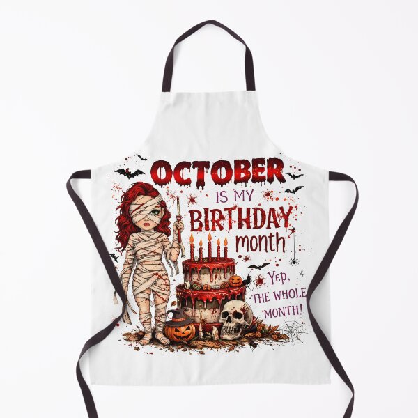 Item preview, October Is My Birthday Month Mummy Halloween Cake Gift designed and sold by MatrixRig.