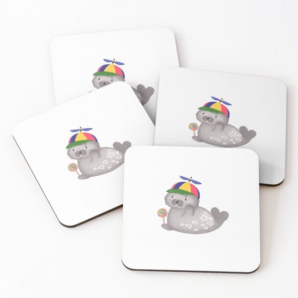 Item preview, Silly Seal With Propellor Hat and Lollipop designed and sold by casserolestan.