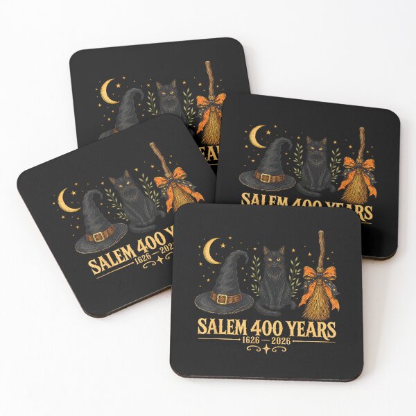 Item preview, Salem 400 Years Anniversary Witch Hat Cat Broom Halloween designed and sold by Denenberg Jardel.