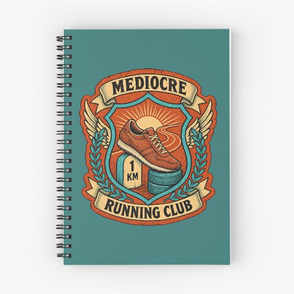 Item preview, Mediocre Running Club – Funny Retro Running Badge. designed and sold by Endless7Art.