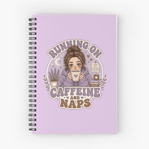 Item preview, Running On Caffeine And Naps Sleepy Girl Coffee designed and sold by Créative touche .