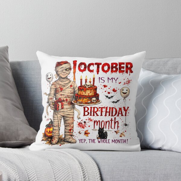Item preview, October Is My Birthday Month Mummy Boy Cake Gift designed and sold by MatrixRig.