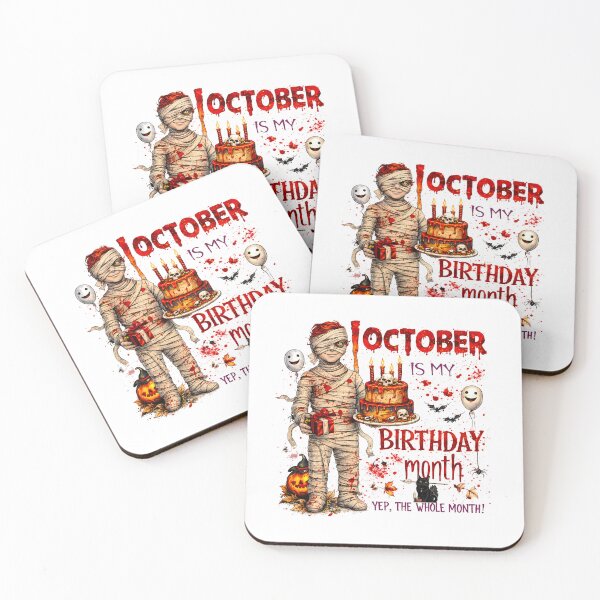 Item preview, October Is My Birthday Month Mummy Boy Cake Gift designed and sold by MatrixRig.