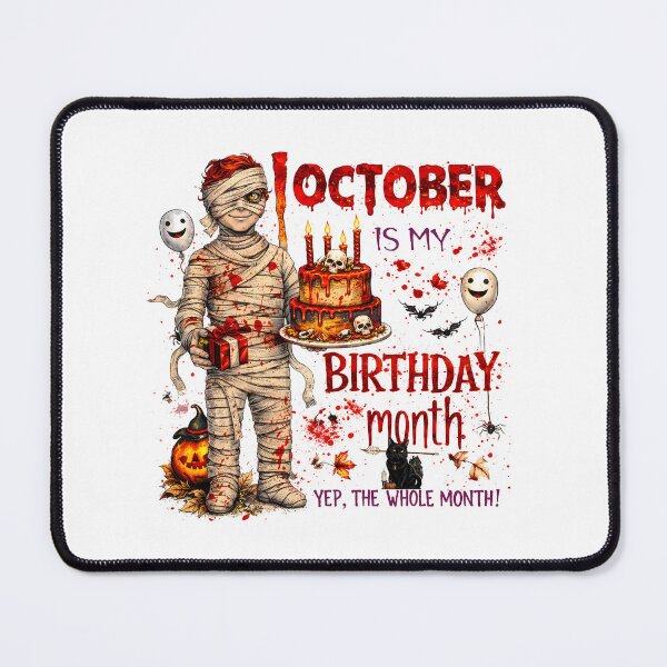 Item preview, October Is My Birthday Month Mummy Boy Cake Gift designed and sold by MatrixRig.