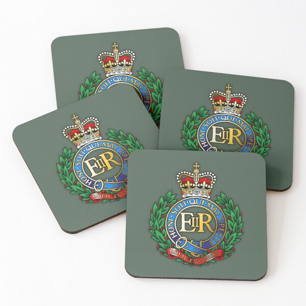Item preview, Royal Engineers Cap Badge in colour (ER) designed and sold by Auburn-Art.
