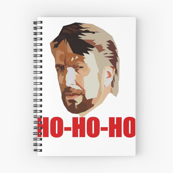 Artikelvorschau, Die Hard Weihnachten Hans Gruber Design Pullover T-Shirt Tasse Kleid Kissen Überwurf Weihnachtsmann Film Schnee Lustig Deck The Hans entworfen und verkauft von Cool Robot Bro..