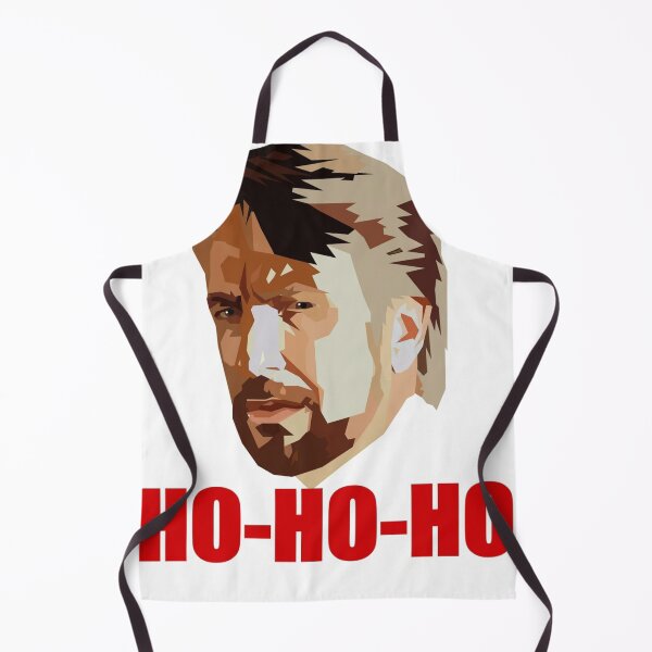 Artikelvorschau, Die Hard Weihnachten Hans Gruber Design Pullover T-Shirt Tasse Kleid Kissen Überwurf Weihnachtsmann Film Schnee Lustig Deck The Hans entworfen und verkauft von Cool Robot Bro..