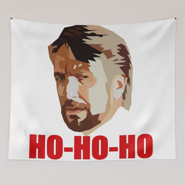 Item preview, Die Hard Christmas Xmas Hans Gruber Design Jumper Tee Shirt Mug Dress Pillow Throw Santa Movie Snow Funny Deck The Hans designed and sold by Cool Robot Bro..