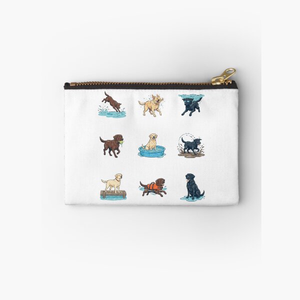 Item preview, Swimming Labrador Retrievers Water Dog Puppy Art Sticker designed and sold by mood-draftsman.