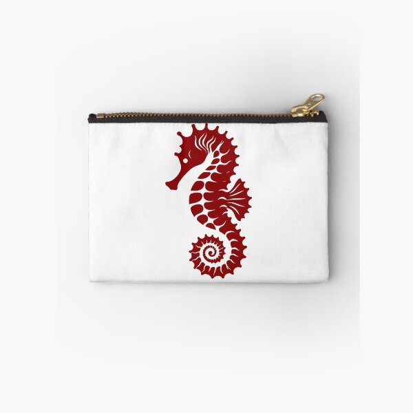 Item preview, Dark Red Tribal Seahorse Silhouette Design designed and sold by pattern-archive.
