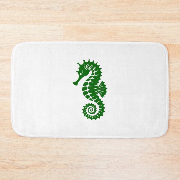 Item preview, Dark Green Tribal Seahorse Silhouette Design designed and sold by pattern-archive.