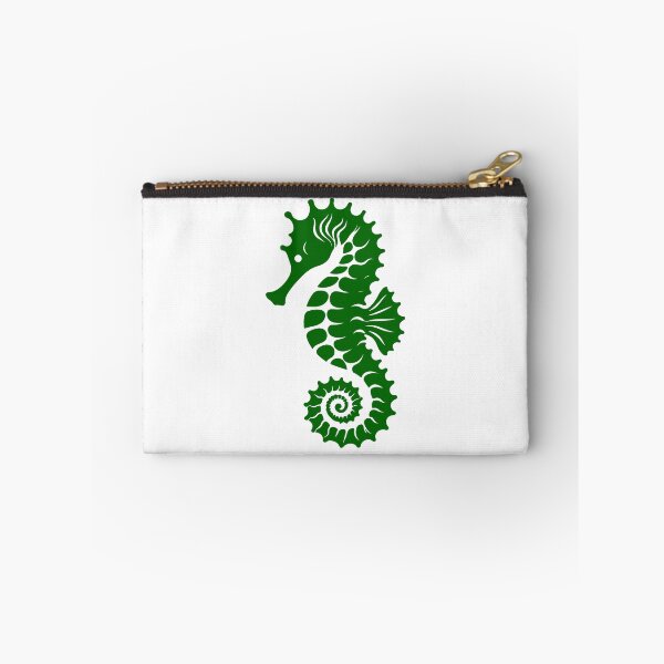 Item preview, Dark Green Tribal Seahorse Silhouette Design designed and sold by pattern-archive.