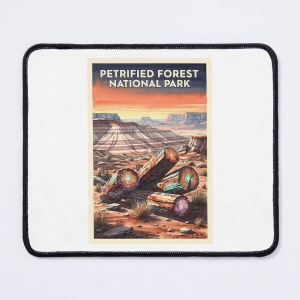 Item preview, Petrified Forest National Park Arizona Vintage Watercolor Travel designed and sold by Teelogic.