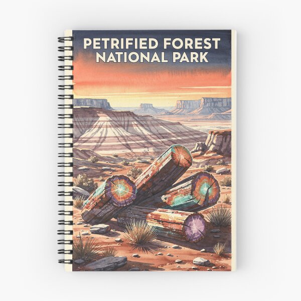 Item preview, Petrified Forest National Park Arizona Vintage Watercolor Travel designed and sold by Teelogic.