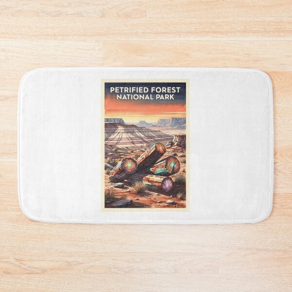 Item preview, Petrified Forest National Park Arizona Vintage Watercolor Travel designed and sold by Teelogic.