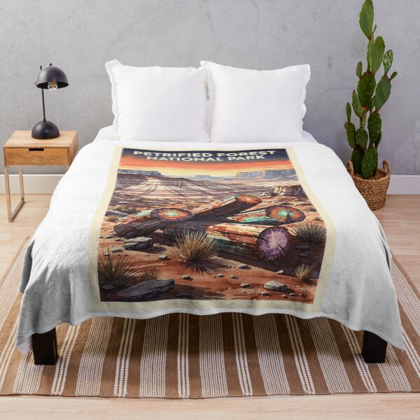 Item preview, Petrified Forest National Park Arizona Vintage Watercolor Travel designed and sold by Teelogic.